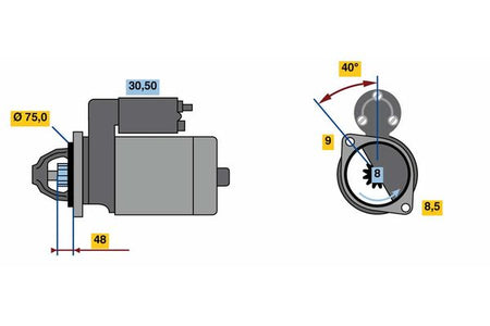 Bosch 0986023520 Starter - 2