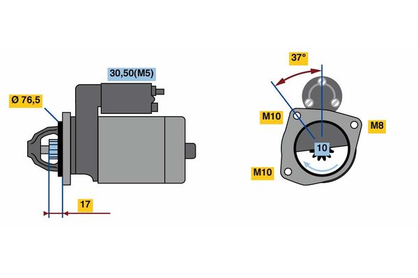Bosch 0986023530 Starter - 2