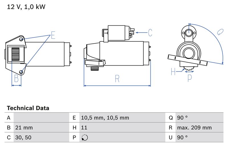 Bosch 0986023610 Starter - 1