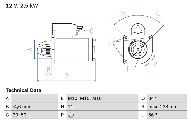 Bosch 0986023850 Starter - 1