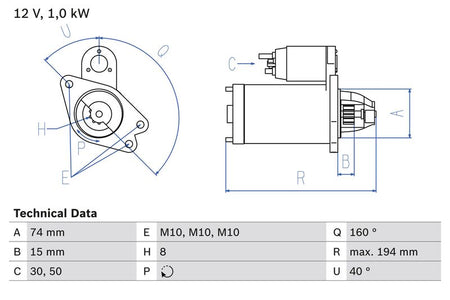 Bosch 0986023920 Starter - 1