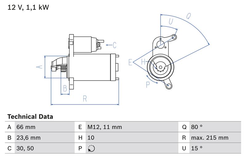 Bosch 0986024010 Starter - 1