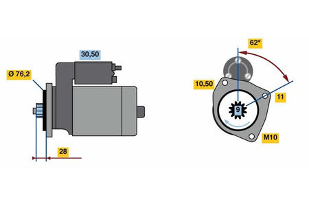 Bosch 0986024050 Starter - 2
