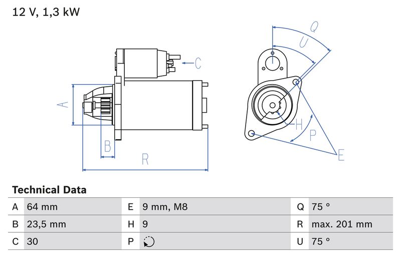 Bosch 0986024200 Starter - 1