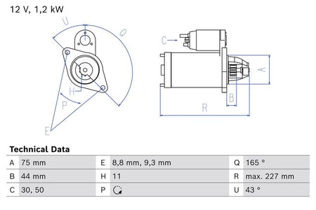 Bosch 0986024400 Starter - 1