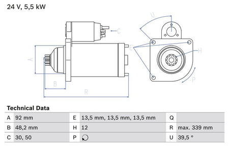 Bosch 0986025060 Starter - 1