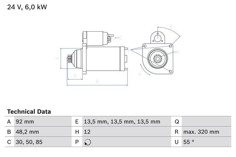Bosch 0986025900 Starter - 1
