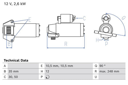Bosch 0986027230 Starter - 1