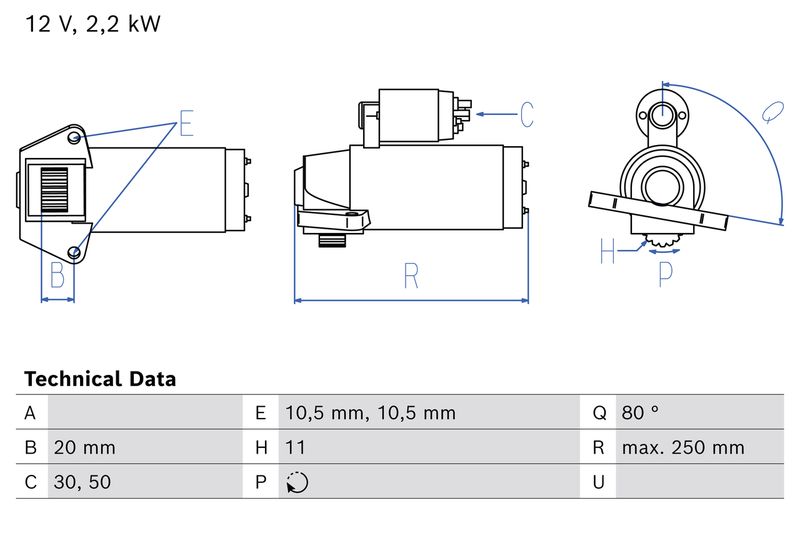 Bosch 0986027320 Starter - 1