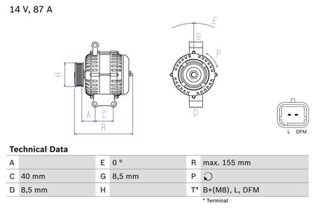 Bosch 0986042720 Alternator - 1
