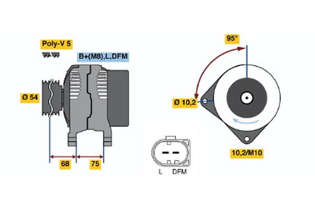 Bosch 0986045251 Alternator - 2