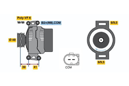 Bosch 0986047240 Alternator - 2
