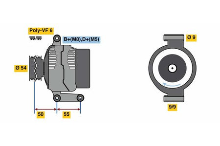 Bosch 0986048771 Alternator - 2