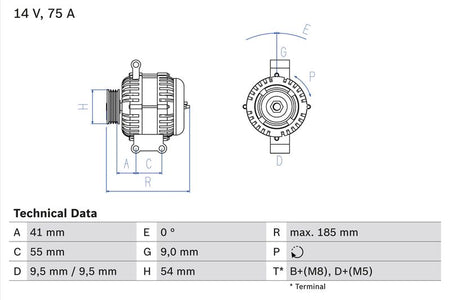 Bosch 0986048781 Alternator - 1