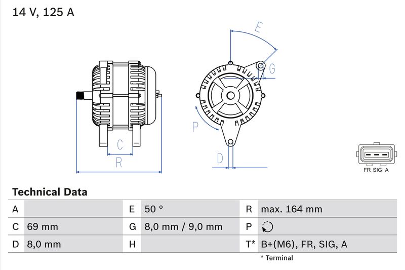 Bosch 0986049181 Alternator - 1