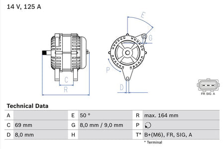Bosch 0986049181 Alternator - 1