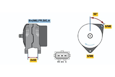 Bosch 0986049181 Alternator - 2