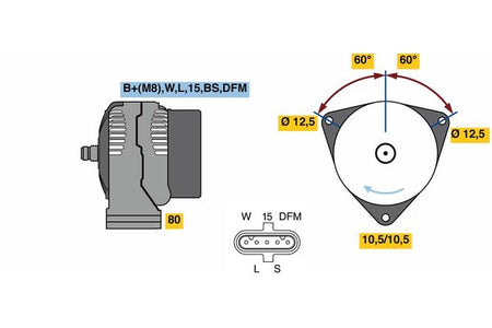 Bosch 0986049820 Alternator - 2