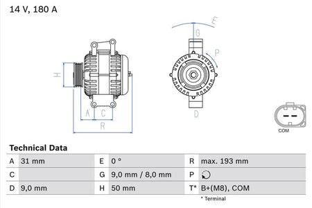 Bosch 0986083220 Alternator - 1