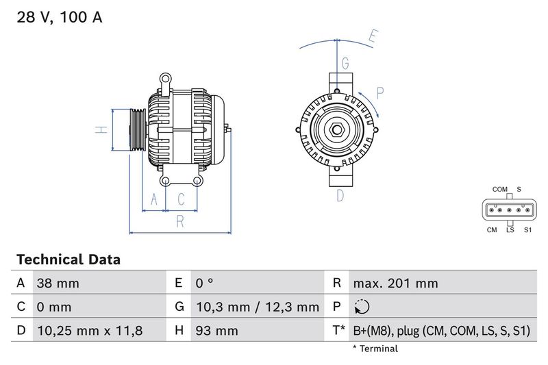 Bosch 0986084290 Alternator - 1