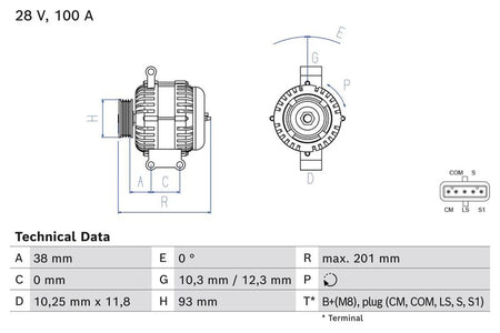 Bosch 0986084290 Alternator - 1