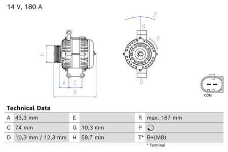 Bosch 0986085970 Alternator - 1
