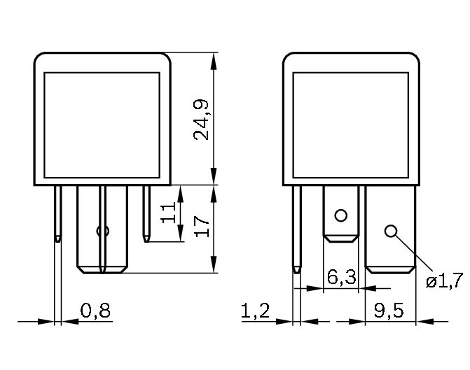 Bosch 0986332080 Relay, main current - 6