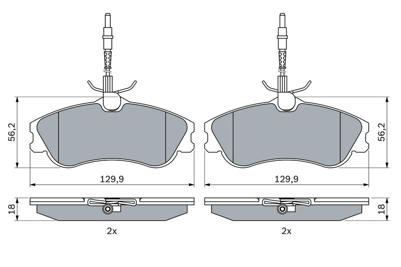 Bosch 0986424223 Brake Pad Set, disc brake - 5