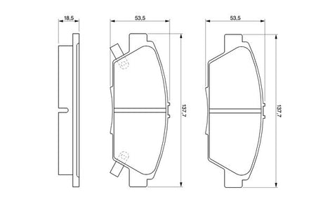 Bosch 0986424289 Brake Pad Set, disc brake - 5