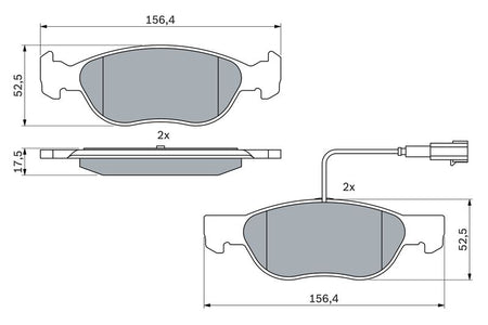 Bosch 0986424362 Brake Pad Set, disc brake - 5