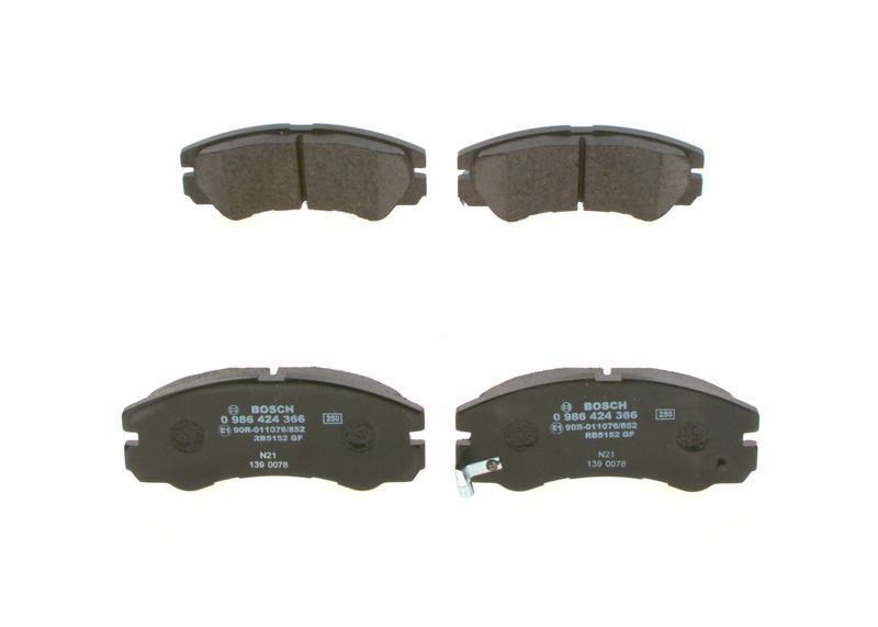 Bosch 0986424366 Brake Pad Set, disc brake - 1
