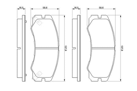 Bosch 0986424366 Brake Pad Set, disc brake - 5