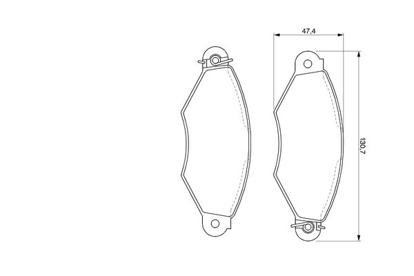 Bosch 0986424453 Brake Pad Set, disc brake - 5