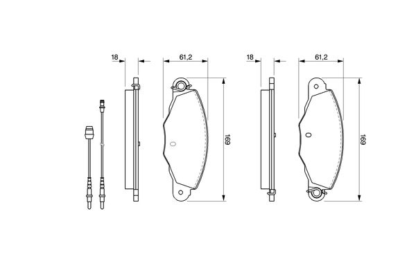 Bosch 0986424511 Brake Pad Set, disc brake - 5