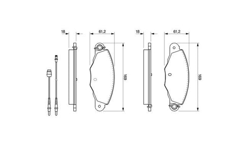 Bosch 0986424511 Brake Pad Set, disc brake - 5