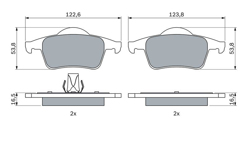 Bosch 0986424539 Brake Pad Set, disc brake - 5