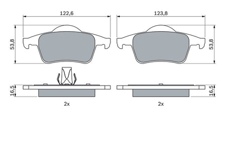 Bosch 0986424539 Brake Pad Set, disc brake - 5