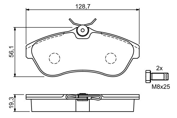 Bosch 0986424635 Brake Pad Set, disc brake - 5