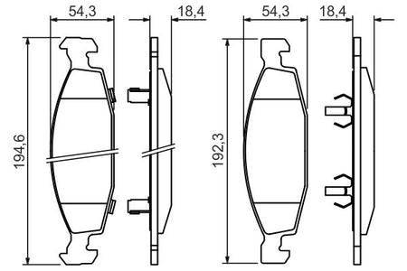 Bosch 0986424666 Brake Pad Set, disc brake - 5