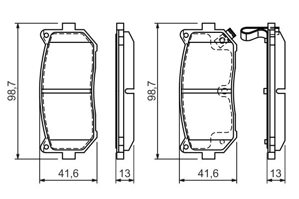Bosch 0986424693 Brake Pad Set, disc brake - 5