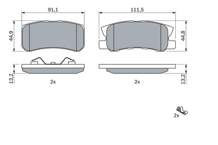 Bosch 0986424717 Brake Pad Set, disc brake - 5