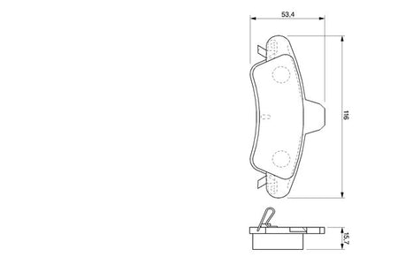 Bosch 0986424744 Brake Pad Set, disc brake - 5