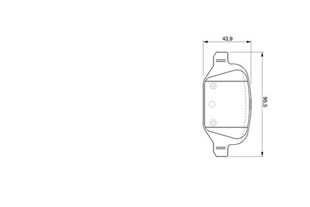 Bosch 0986424756 Brake Pad Set, disc brake - 5