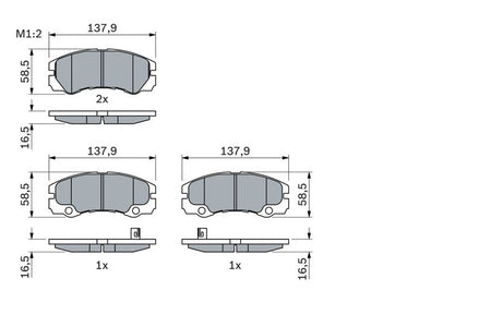 Bosch 0986424760 Brake Pad Set, disc brake - 5