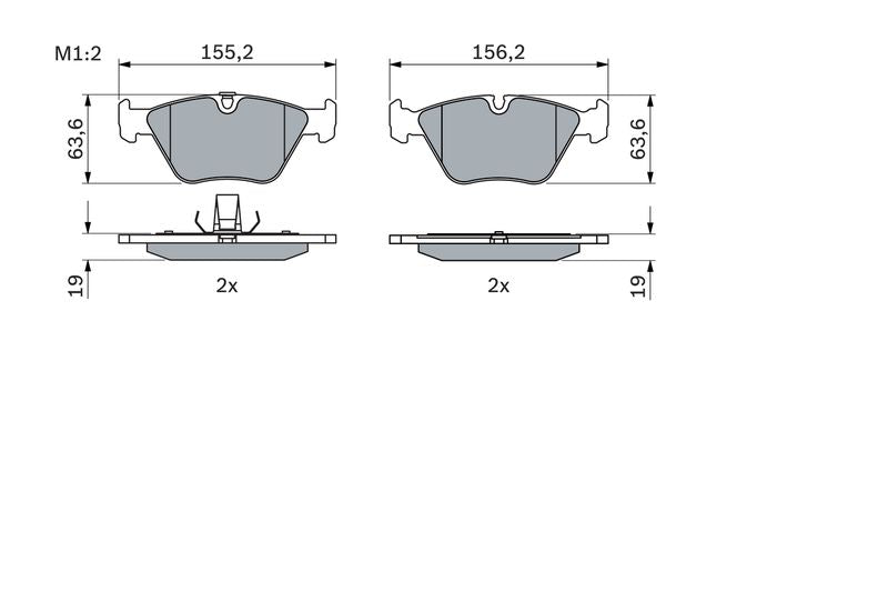 Bosch 0986424767 Brake Pad Set, disc brake - 5