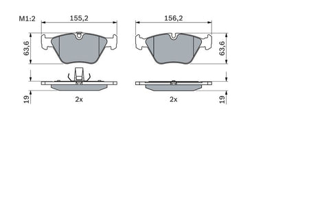 Bosch 0986424767 Brake Pad Set, disc brake - 5