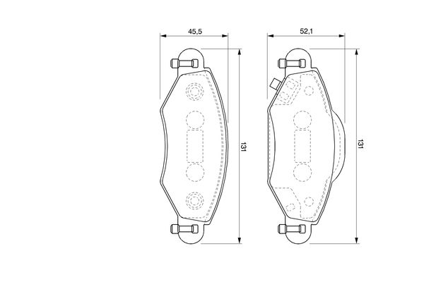 Bosch 0986424788 Brake Pad Set, disc brake - 5