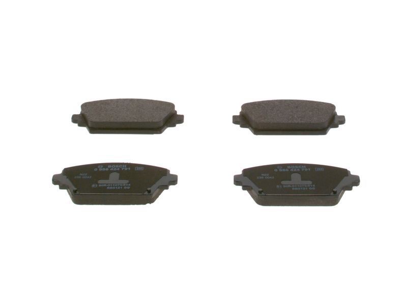 Bosch 0986424791 Brake Pad Set, disc brake - 1