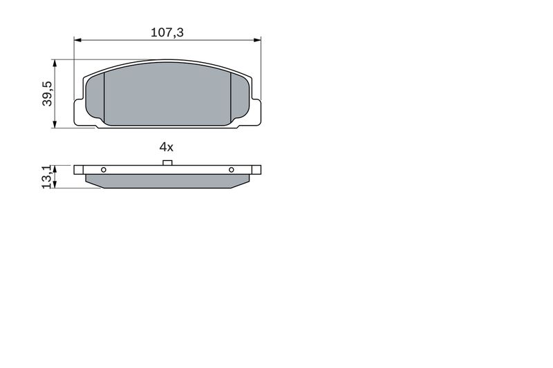 Bosch 0986424817 Brake Pad Set, disc brake - 5