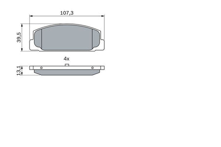 Bosch 0986424817 Brake Pad Set, disc brake - 5